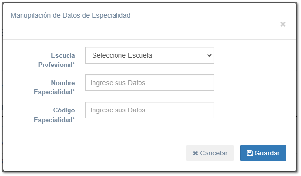 5.1.3. Especialidad