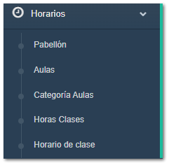 5.7. Horarios